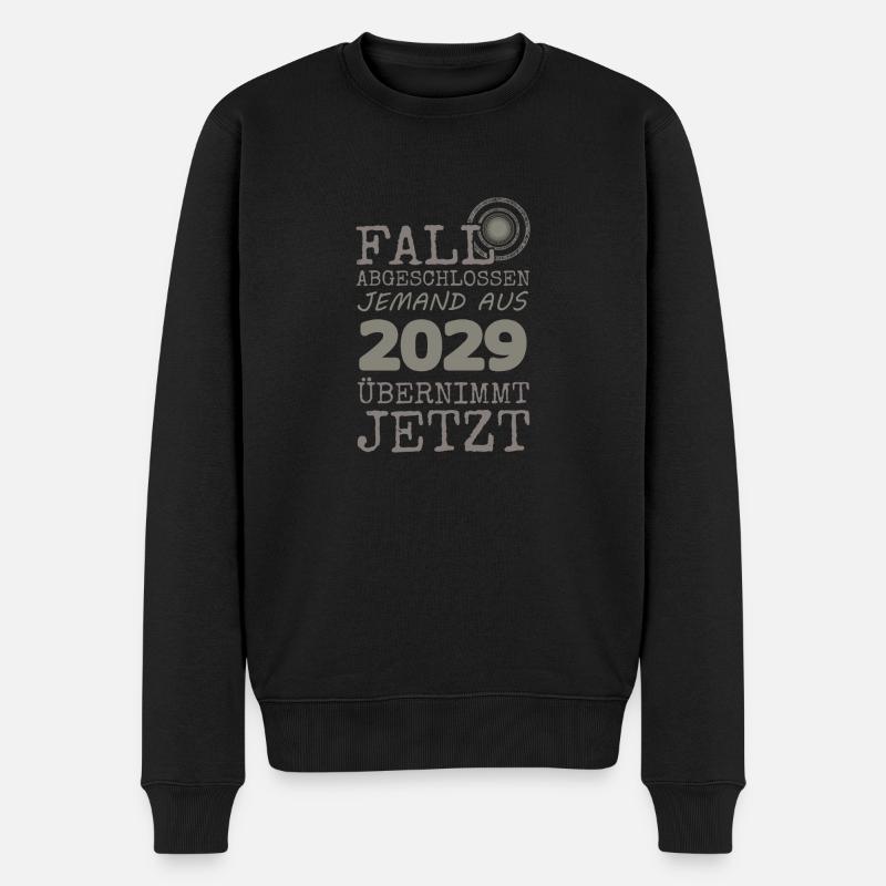 abgeschlossen 2029 - Männer Premium Bio Pullover - Schwarz