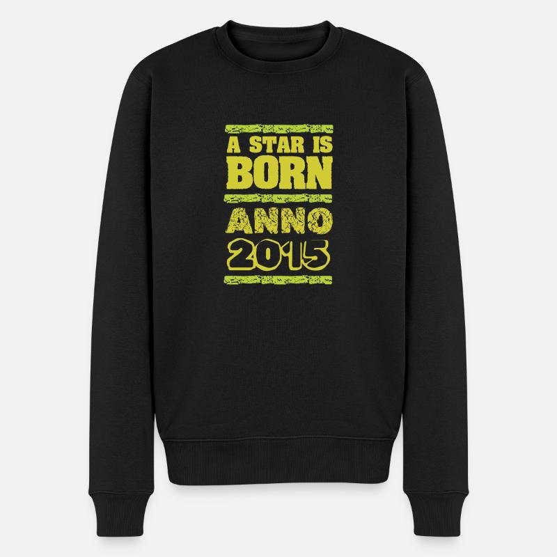 Star 2015 - Männer Premium Bio Pullover - Schwarz