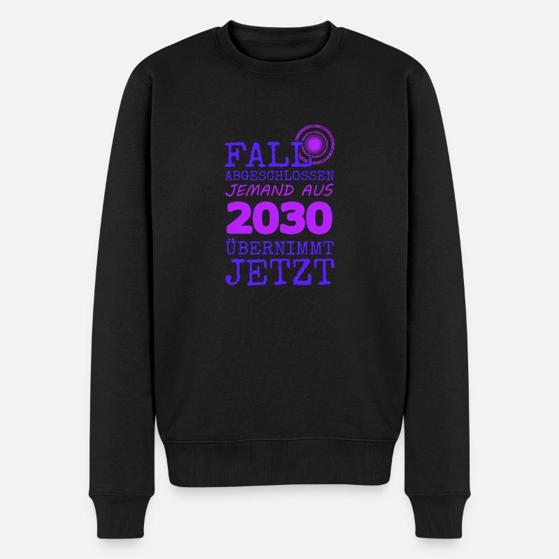 abgeschlossen 2030 - Männer Premium Bio Pullover - Schwarz