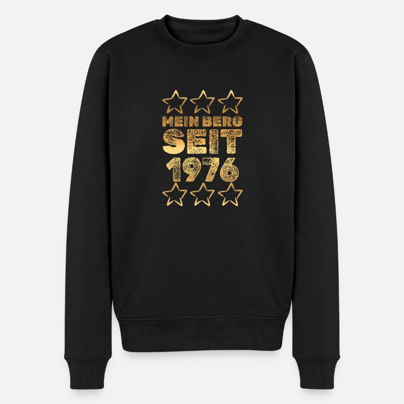 in 1976 - Männer Premium Bio Pullover - Schwarz
