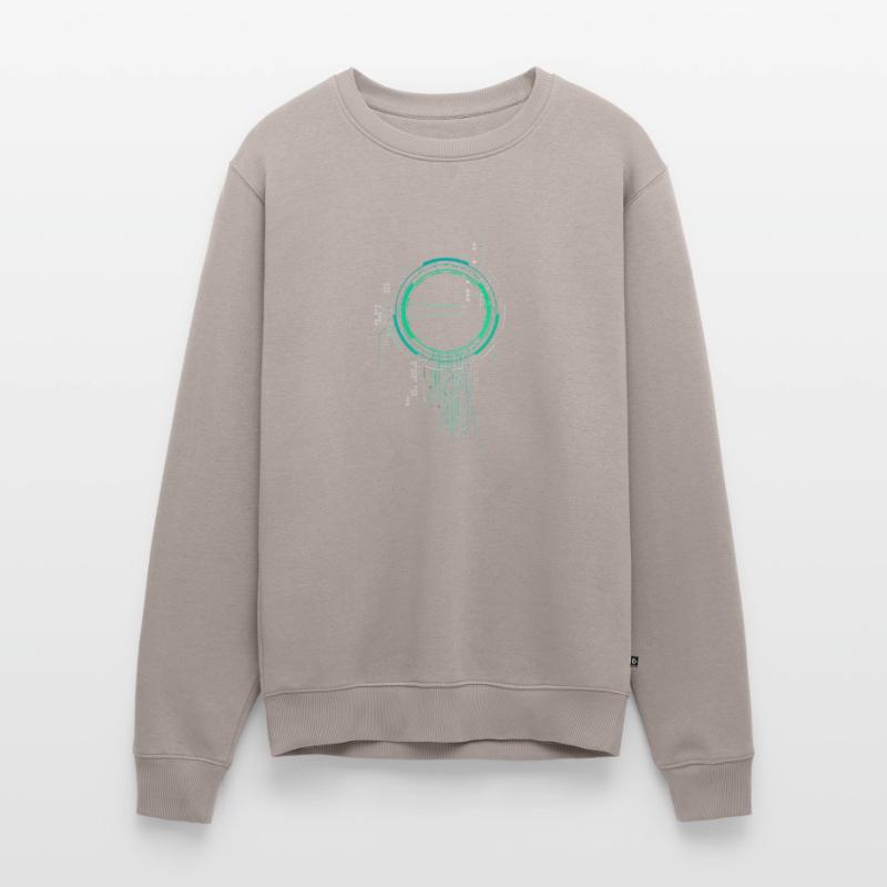 cpu pc platine raumschiff code nerd pc pixel coder Männer Premium Bio Pullover