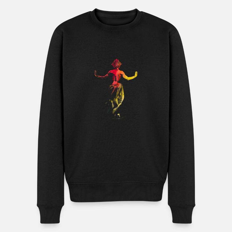 Arabischer Tänzer - Männer Premium Bio Pullover - Schwarz