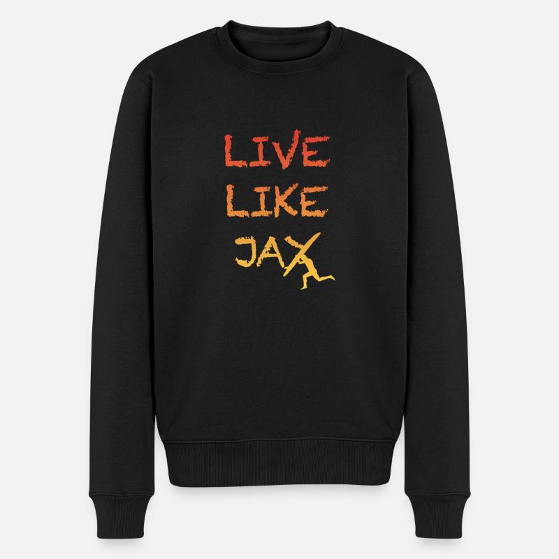 Live like jay - Pull Premium bio Homme - noir