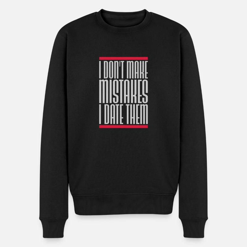 Date Erreurs Citation Logo - Pull Premium bio Homme - noir