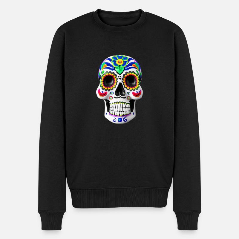 Dia de los Muertos - Pull Premium bio Homme - noir