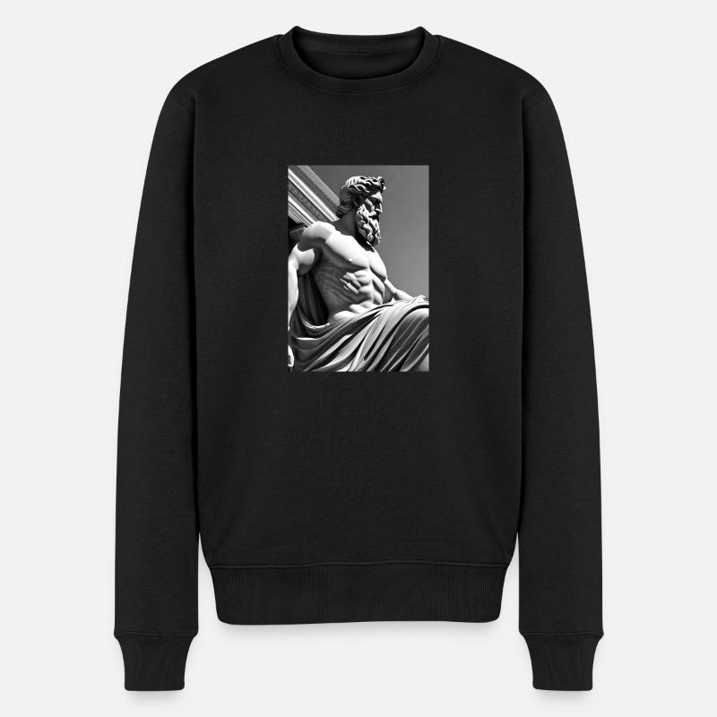 Zeus IV - Pull Premium bio Homme - noir
