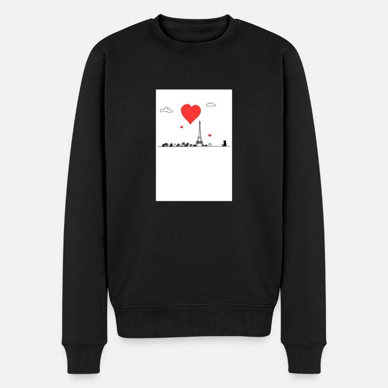 portrait de chat - Pull Premium bio Homme - noir