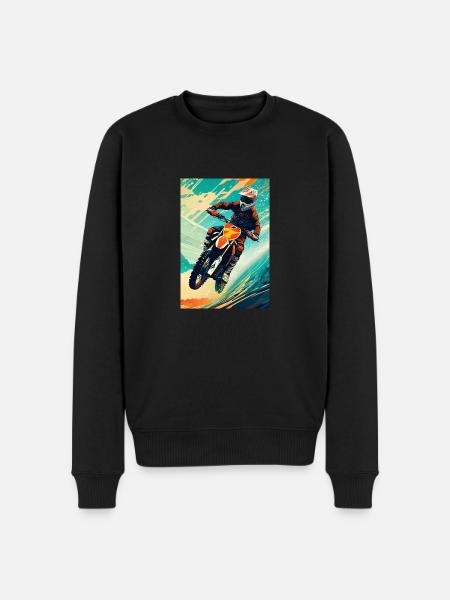 Motocross I - Men's Premium Organic Jumper - black