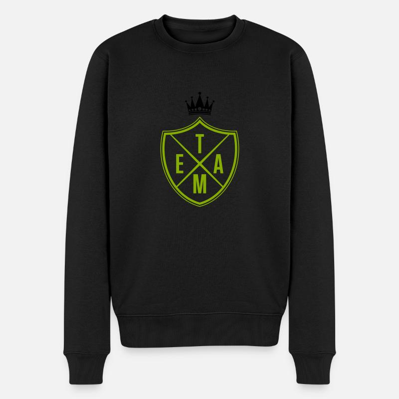 team krone - Männer Premium Bio Pullover - Schwarz