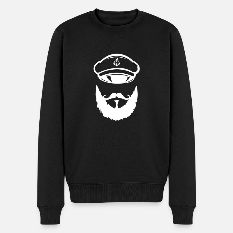 captain 01 - Männer Premium Bio Pullover - Schwarz