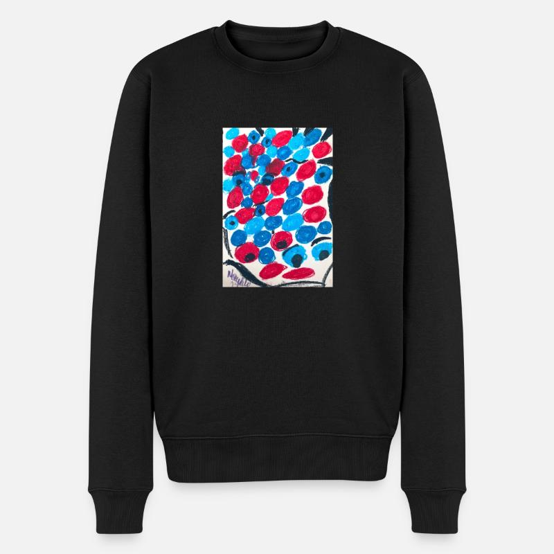 What do you see? - Pull Premium bio Homme - noir