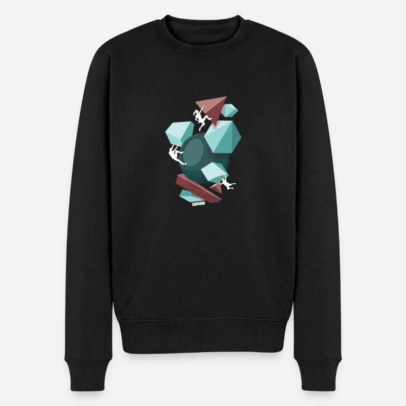 Spaß-Team - Männer Premium Bio Pullover - Schwarz