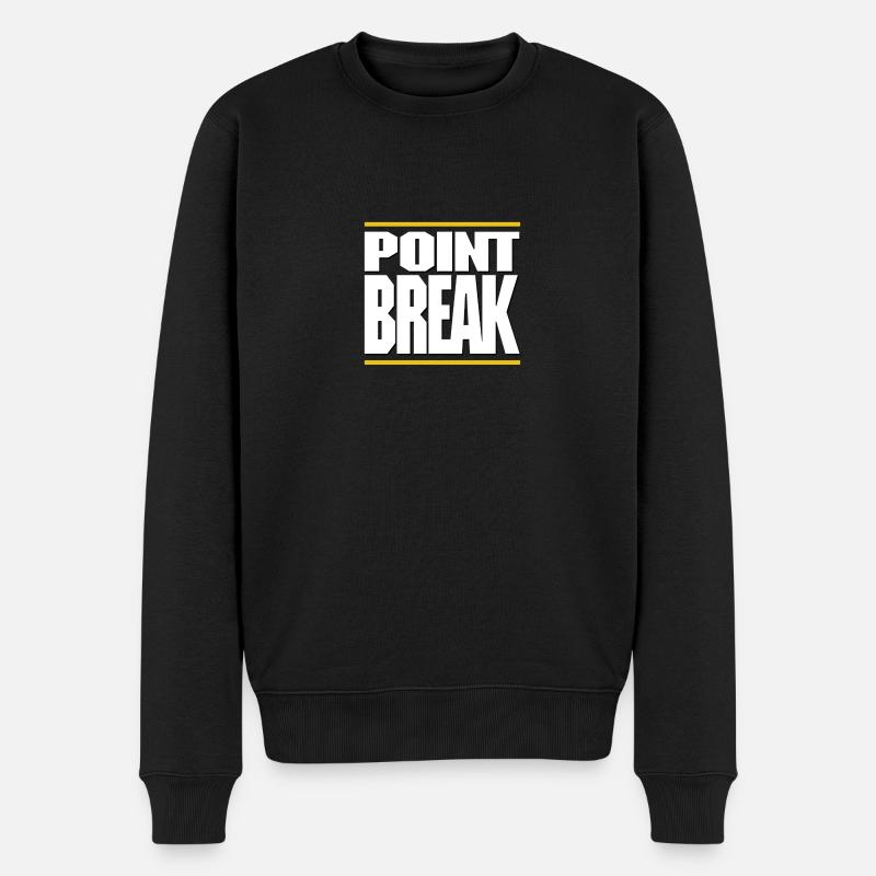 POINT DE RUPTURE - Pull Premium bio Homme - noir