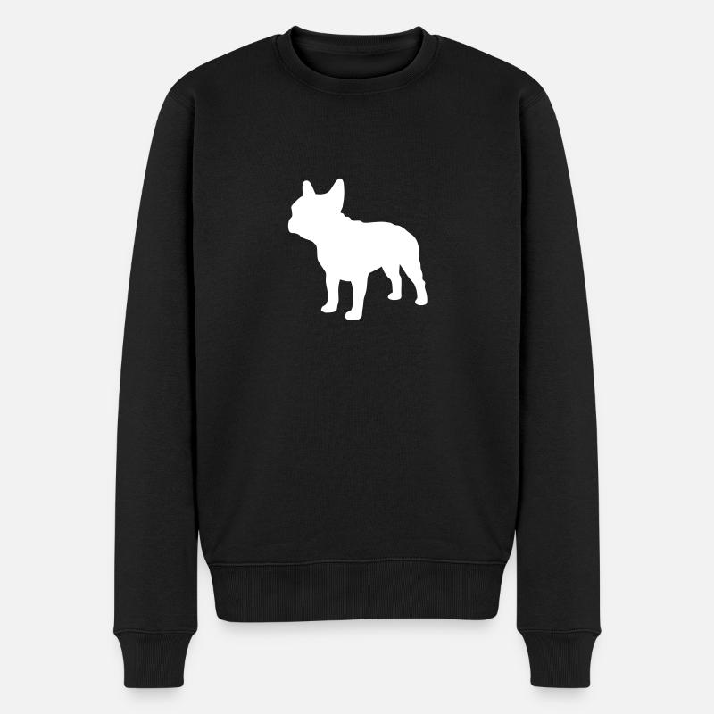 Bouledogue français - Bully - Chien - Pull Premium bio Homme - noir