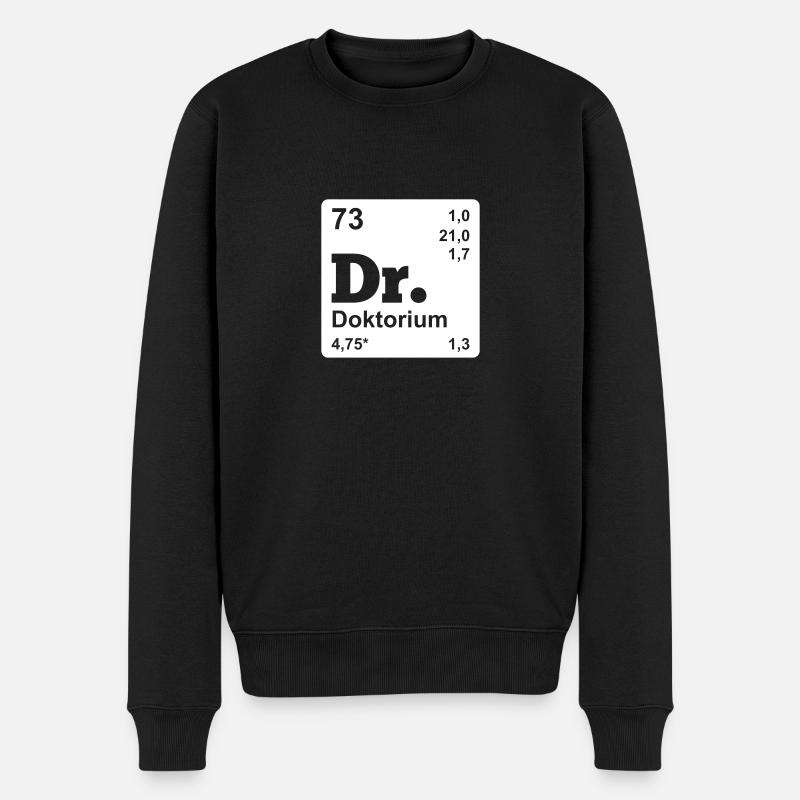Doktor - Männer Premium Bio Pullover - Schwarz