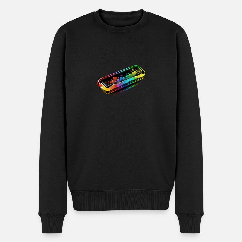 HARMONICA - Pull Premium bio Homme - noir