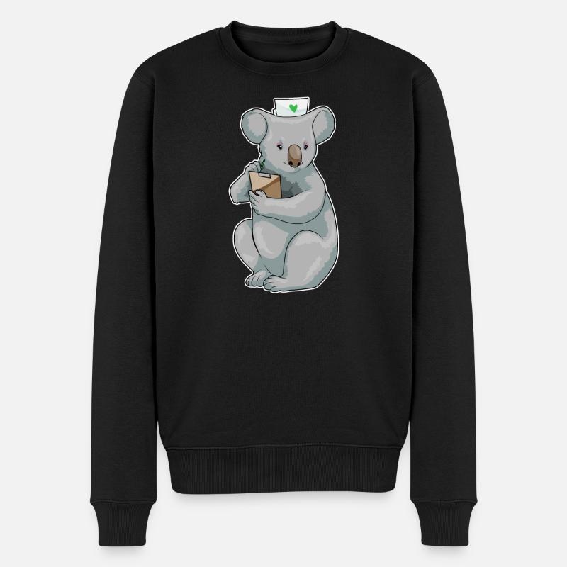 Bloc-notes Koala Nurse - Pull Premium bio Homme - noir