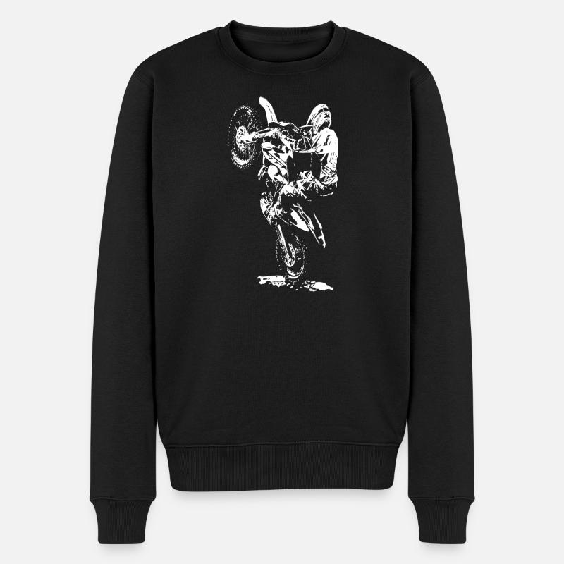Motocross Rennen - Männer Premium Bio Pullover - Schwarz