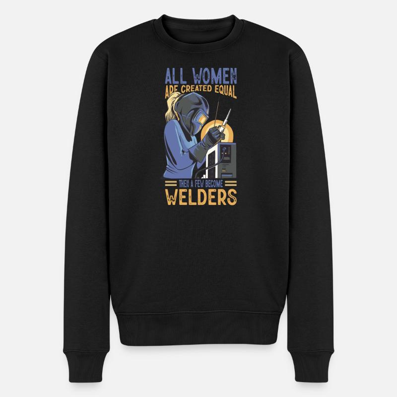 Schweißer Spruch Geschenke Für Metallbauer  - Männer Premium Bio Pullover - Schwarz