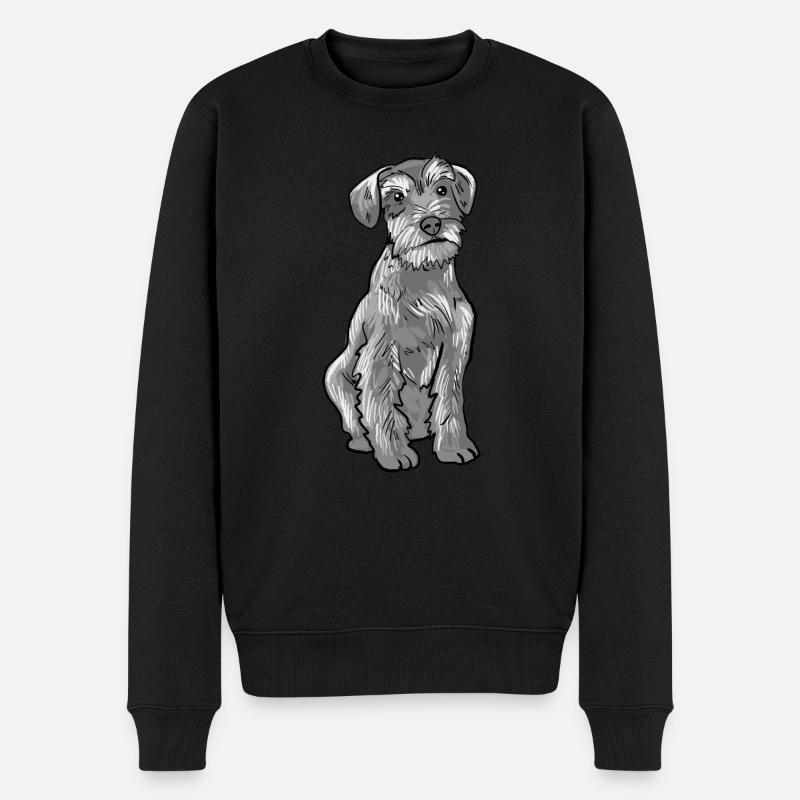 Crabot de Schnauzer - Pull Premium bio Homme - noir