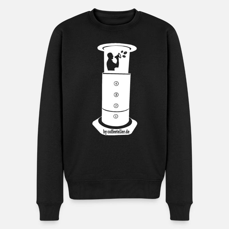 AeroPress 2.0 - Männer Premium Bio Pullover - Schwarz
