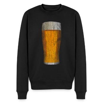 Bierglas frisches Bier - Männer Premium Bio Pullover - Schwarz - Vorne - Nico (187cm)