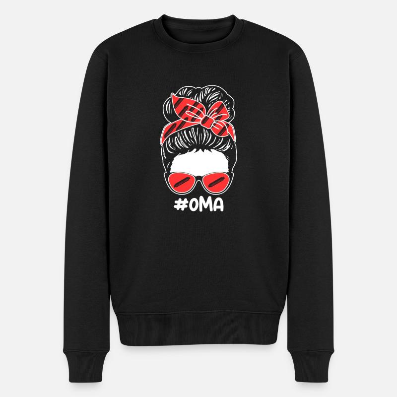 Harmonica Granny Harmonica - Men's Premium Organic Jumper - black