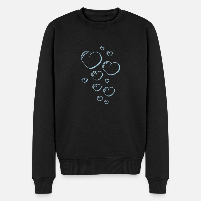 coeur de Bulle - Pull Premium bio Homme - noir