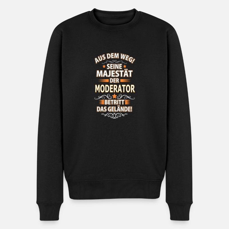 MODERATOR - Männer Premium Bio Pullover - Schwarz