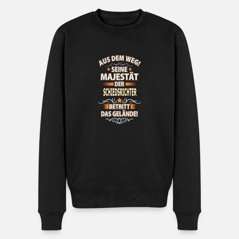 SCHIEDSRICHTER - Männer Premium Bio Pullover - Schwarz