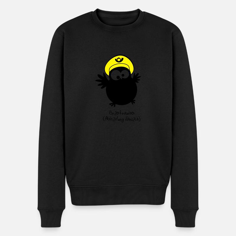OWL / / pigeon (illustration similaire) - Pull Premium bio Homme - noir