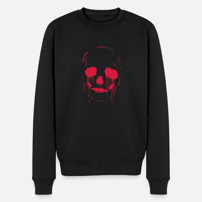 skull - Pull Premium bio Homme - noir