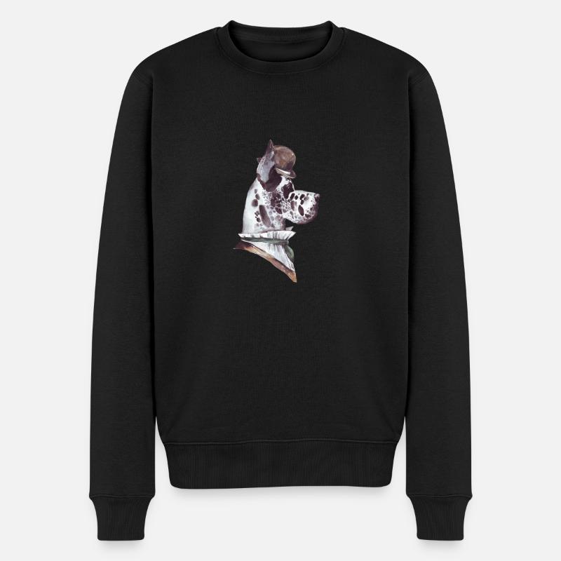 Gentleman Dog (Design 6) - Männer Premium Bio Pullover - Schwarz