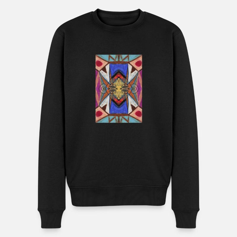 Native - Männer Premium Bio Pullover - Schwarz