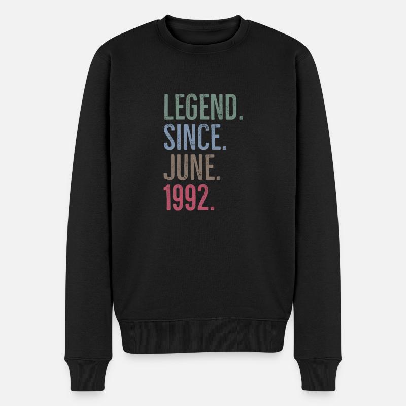 Légende depuis juin 1992 - Pull Premium bio Homme - noir
