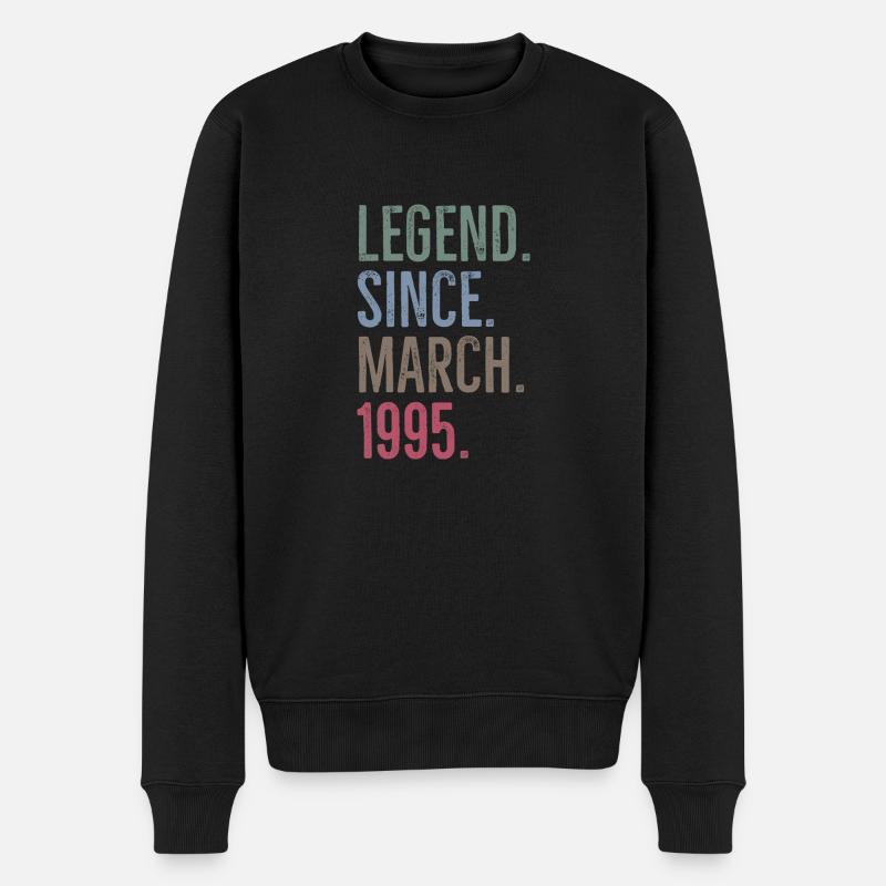 Légende depuis mars 1995 - Pull Premium bio Homme - noir