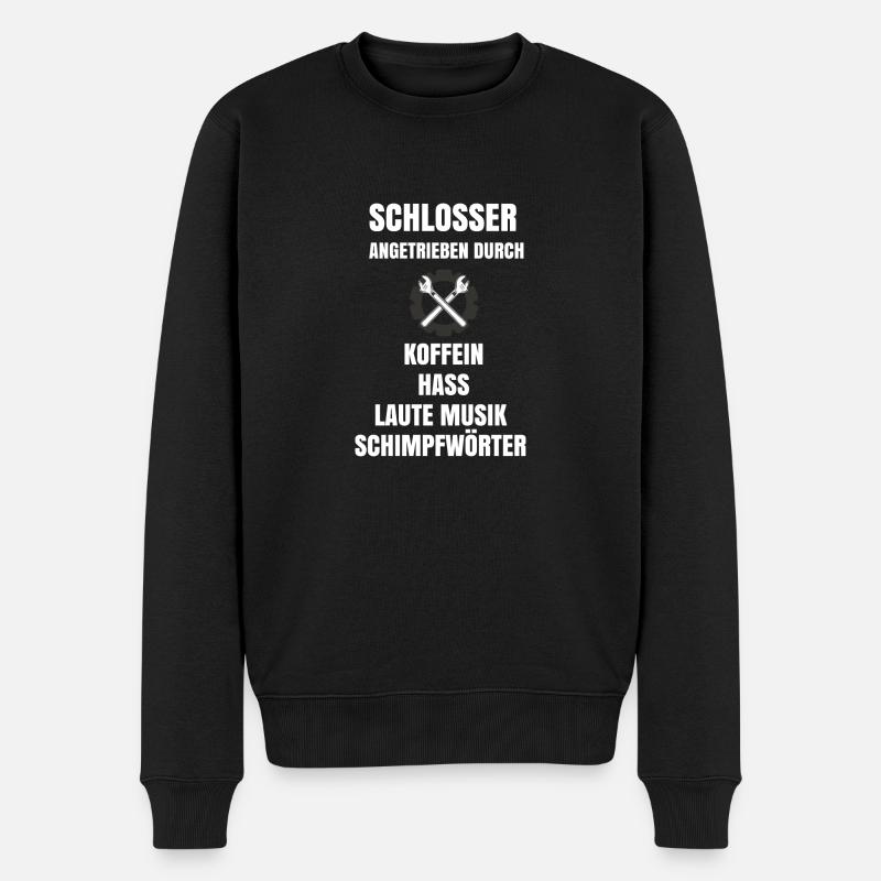 Lustige Schrauber Sprüche - Männer Premium Bio Pullover - Schwarz