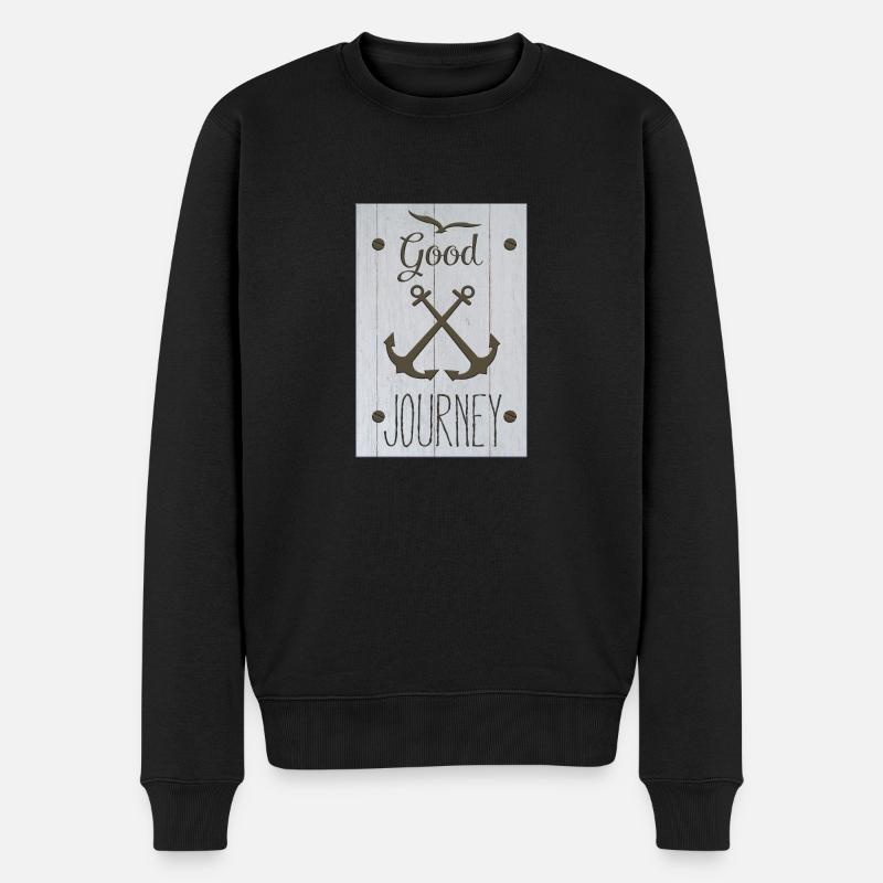 good journey - Männer Premium Bio Pullover - Schwarz