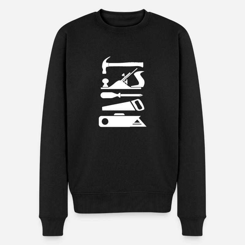 Outils menuiserie Menuisier - Pull Premium bio Homme - noir