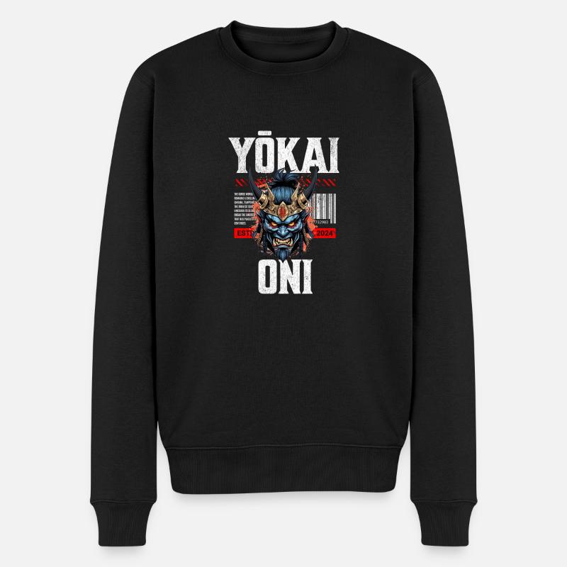 Yokai Oni - Pull Premium bio Homme - noir