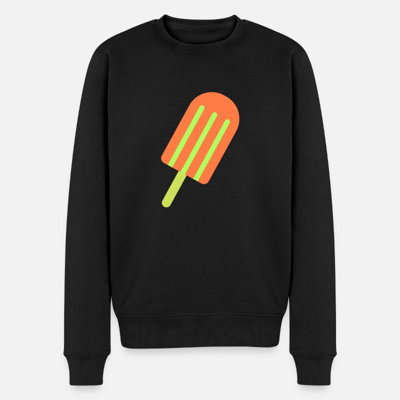 eis eiscreme 1 - Männer Premium Bio Pullover - Schwarz