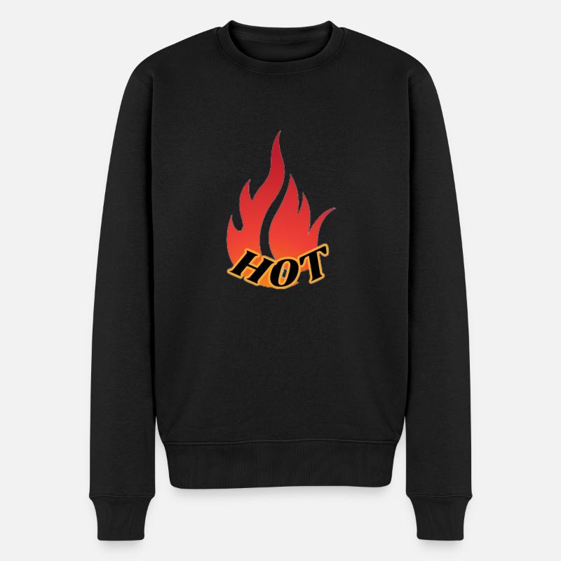 HOT transformed - Männer Premium Bio Pullover - Schwarz