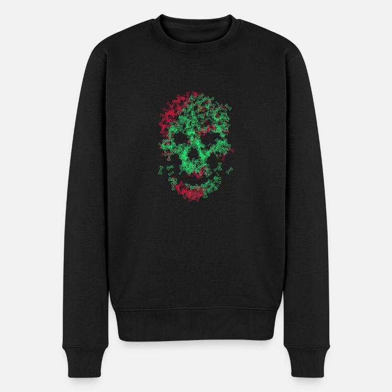 os du crâne - Pull Premium bio Homme - noir