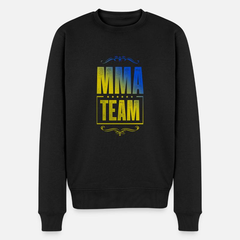 Mma Crew - Männer Premium Bio Pullover - Schwarz