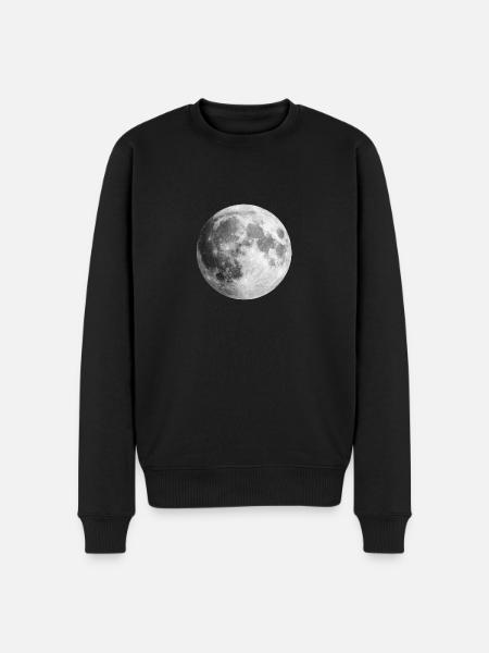 Full Moon Gift Idea - Men's Premium Organic Jumper - black