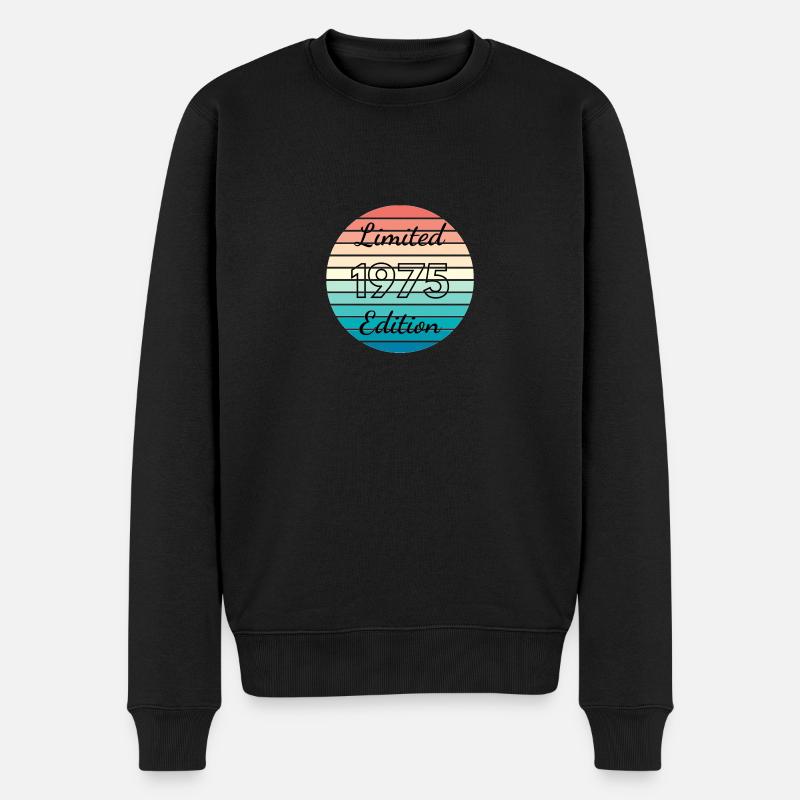 Limitierte Auflage 1975 - Männer Premium Bio Pullover - Schwarz
