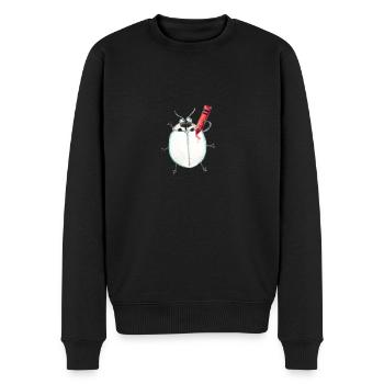 Coccinelle asiatique - Pull Premium bio Homme - noir - Devant - Nico (187cm)