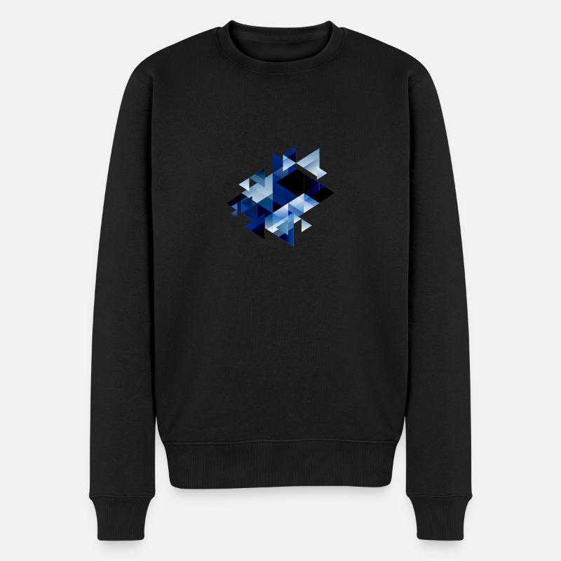 Formes abstraites - Triangles - Pull Premium bio Homme - noir