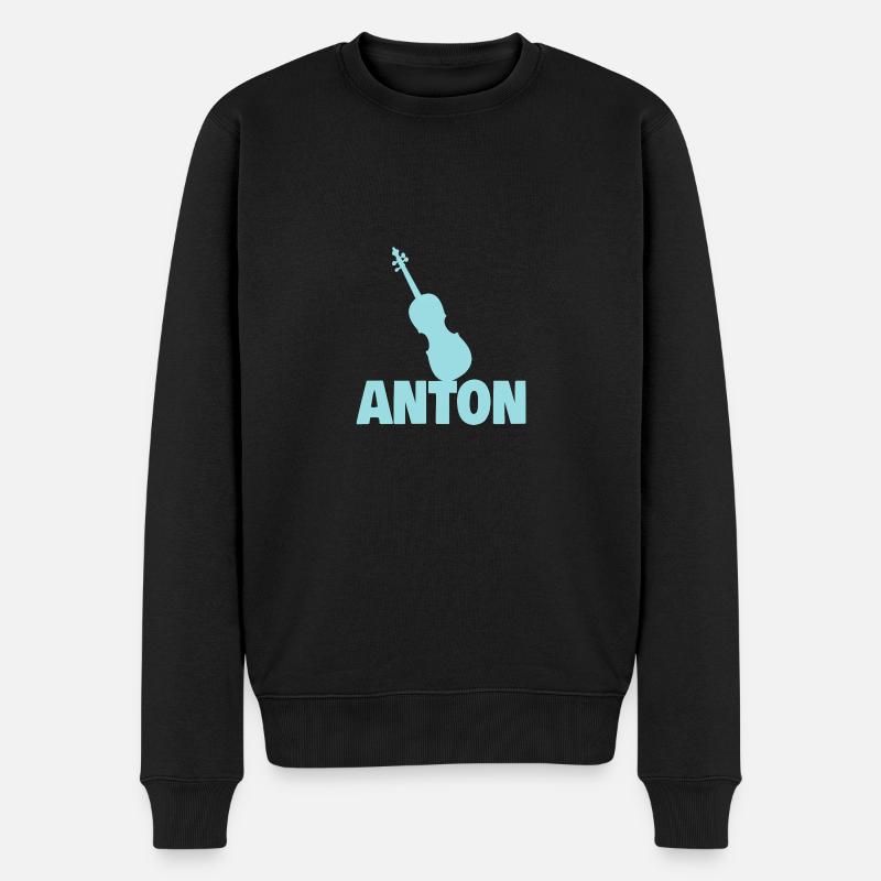 Violon Anton - Pull Premium bio Homme - noir