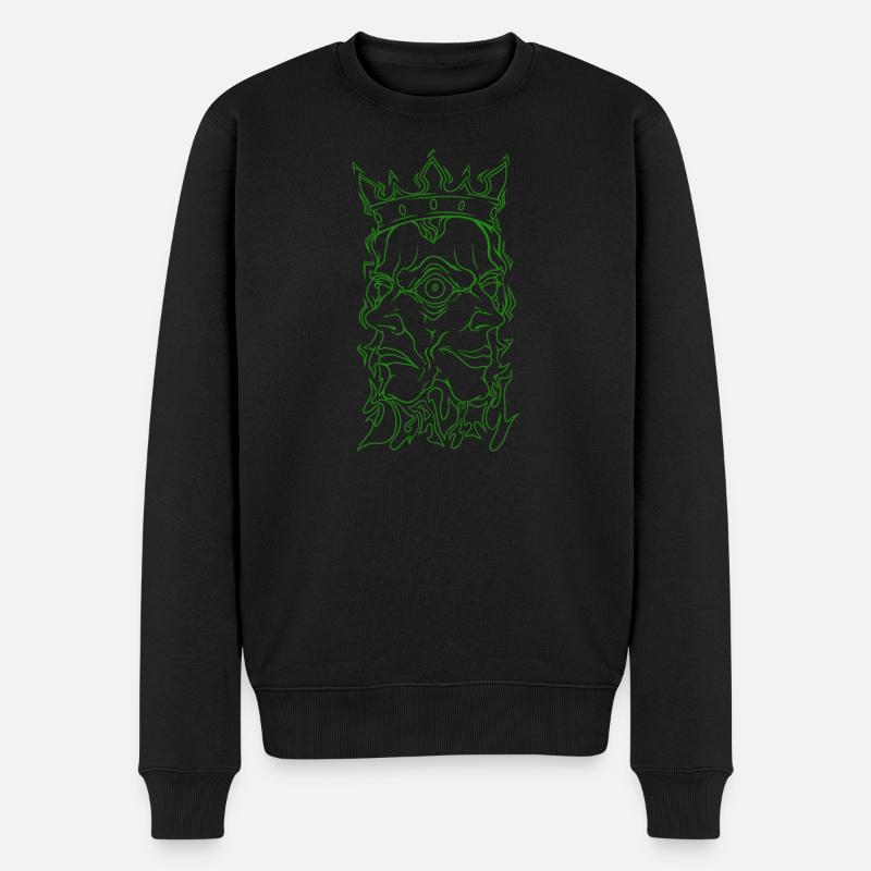 Dualität V - Männer Premium Bio Pullover - Schwarz